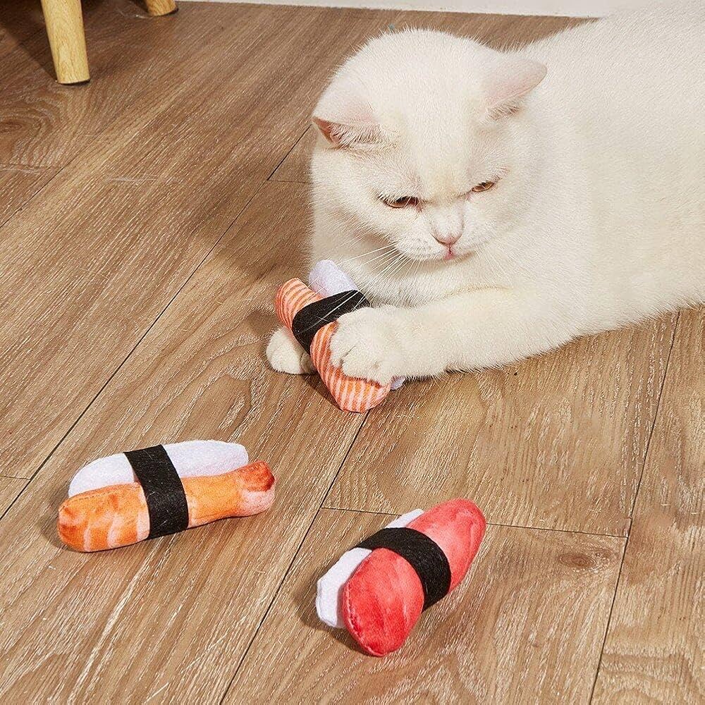 SushiMews – The cutest sushi toy set for playful cats (3 pieces)