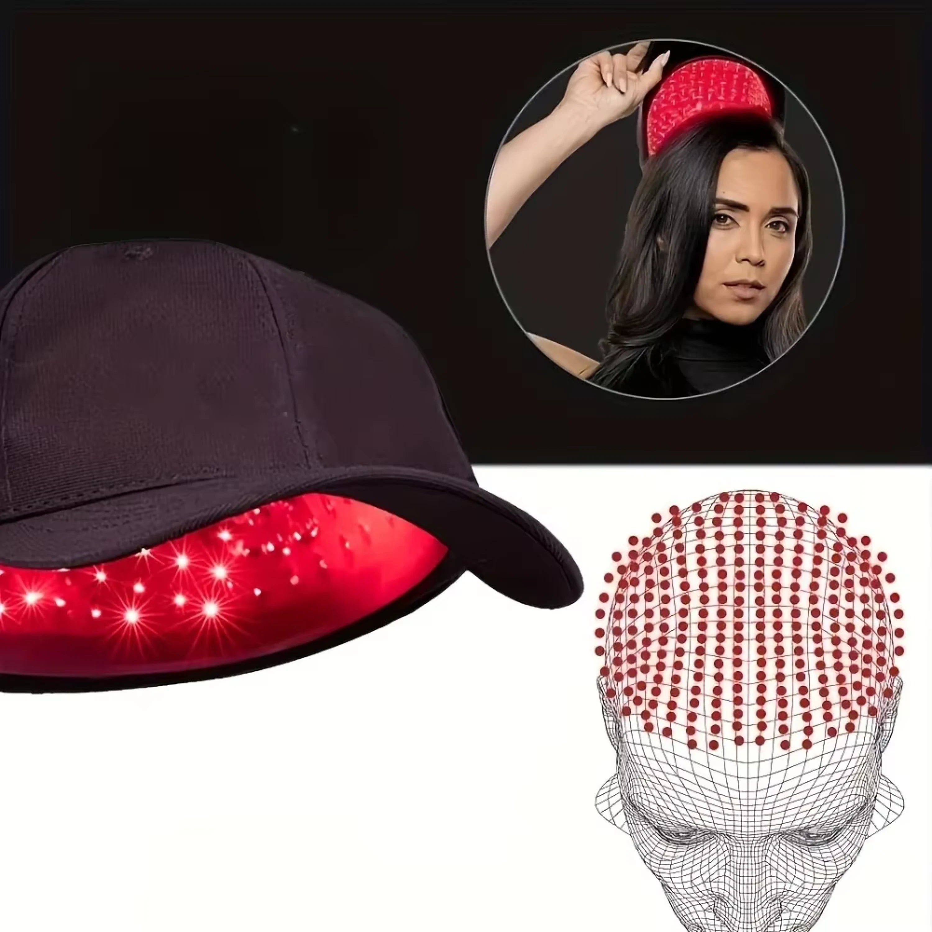 GrowGlow – Red Light Therapy Cap for Hair Regrowth