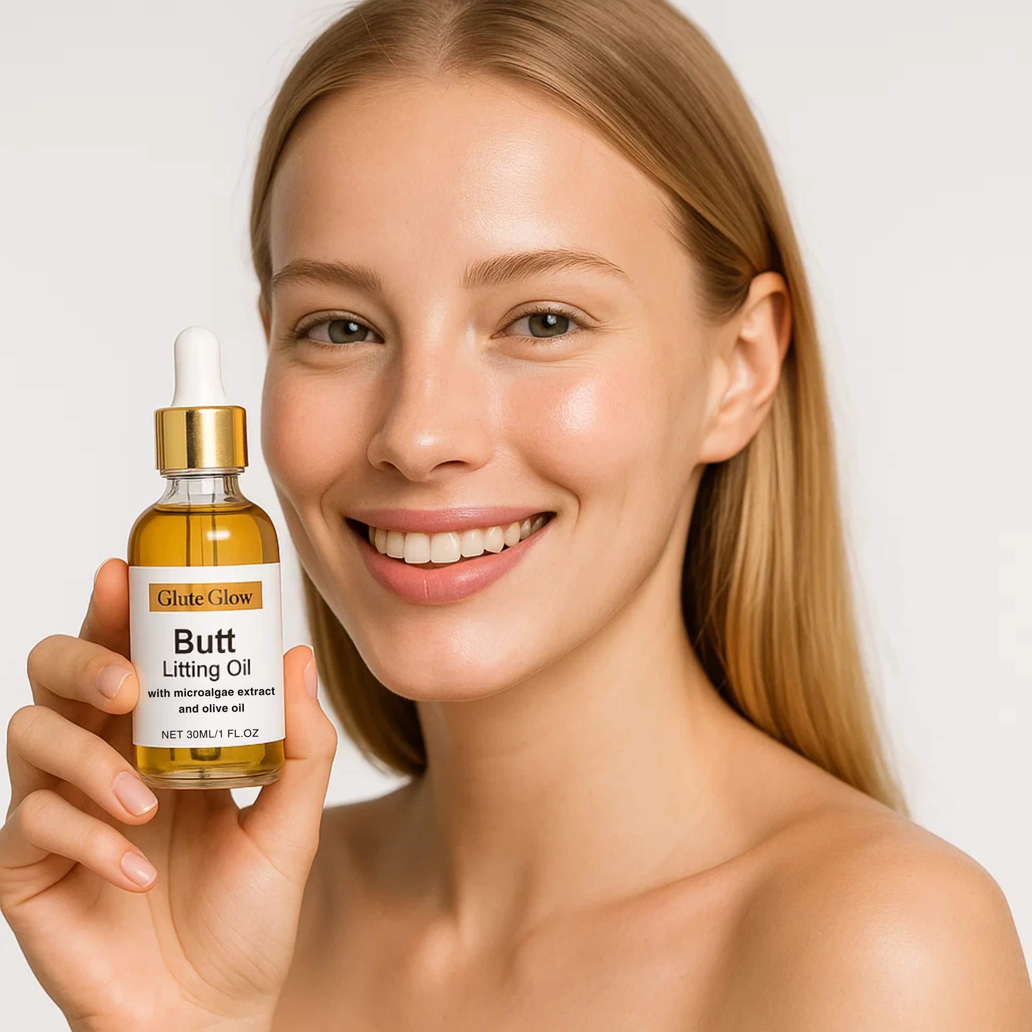 GluteGlow – The Curve-Enhancing Oil for a Fuller, Firmer Booty