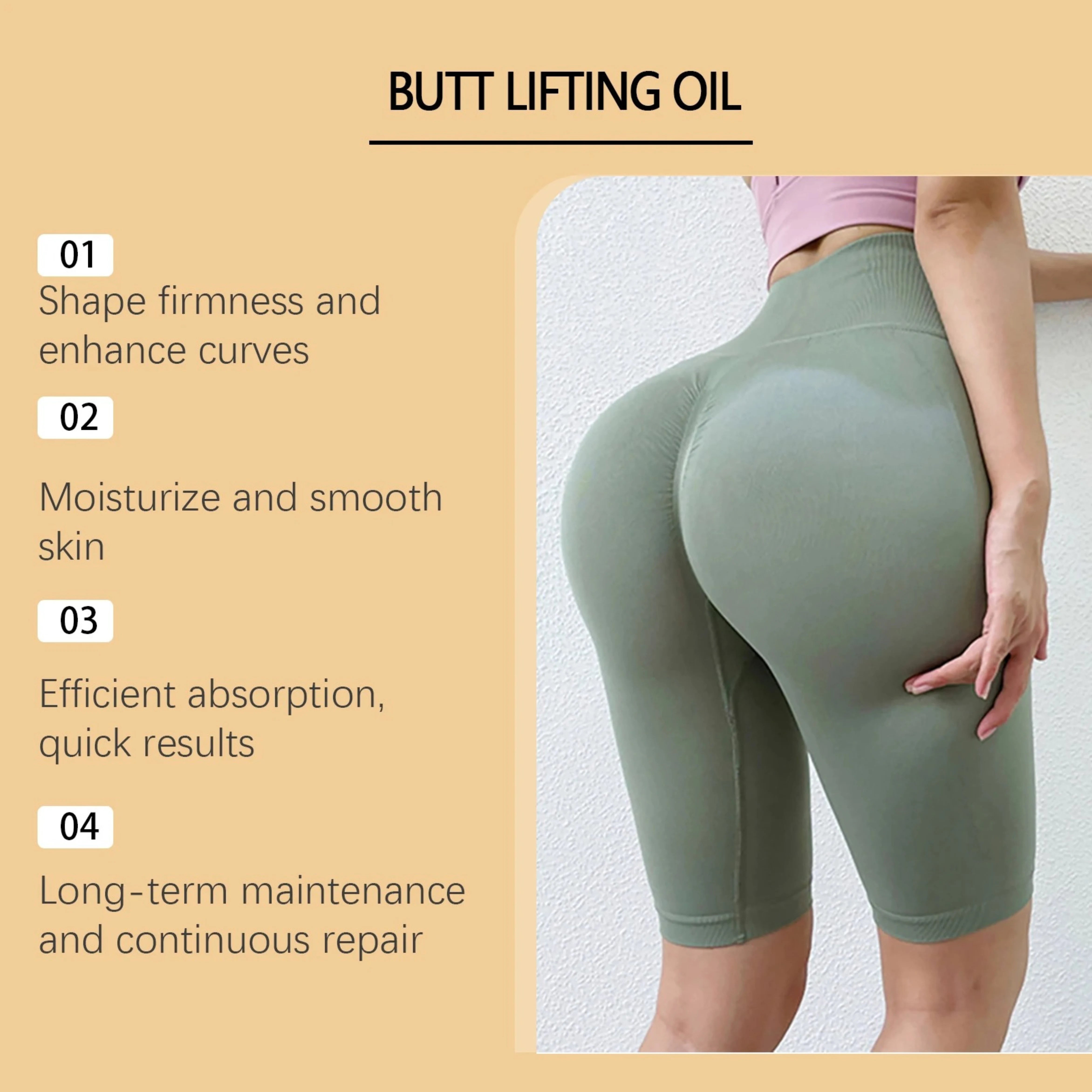 GluteGlow – The Curve-Enhancing Oil for a Fuller, Firmer Booty