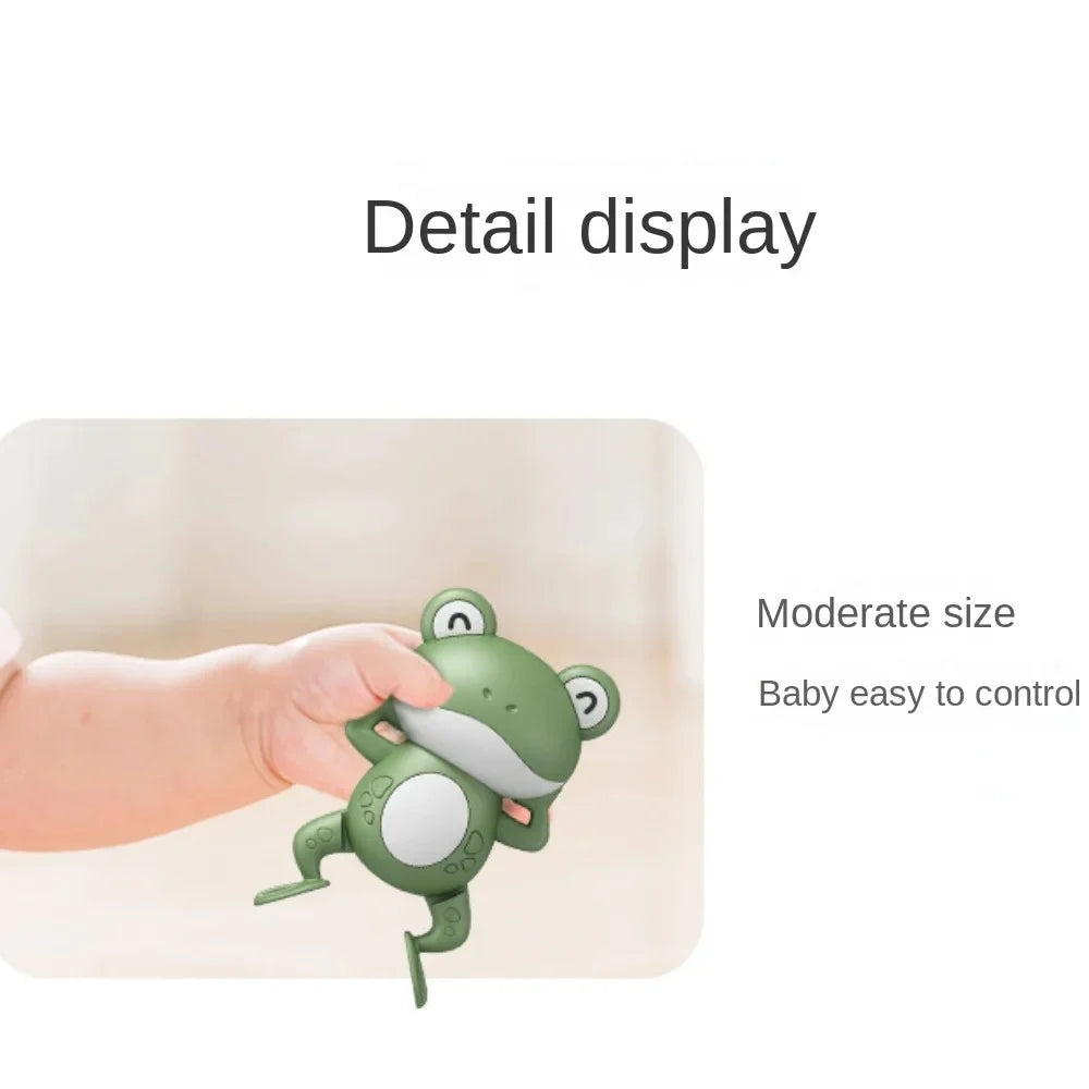 HopSplash – Cute Wind-Up Frog Bath Toy for Babies & Kids
