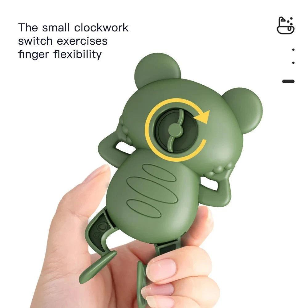 HopSplash – Cute Wind-Up Frog Bath Toy for Babies & Kids
