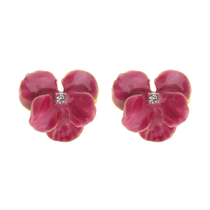 BellaBloom – Vintage Orchid Earrings with French Elegance