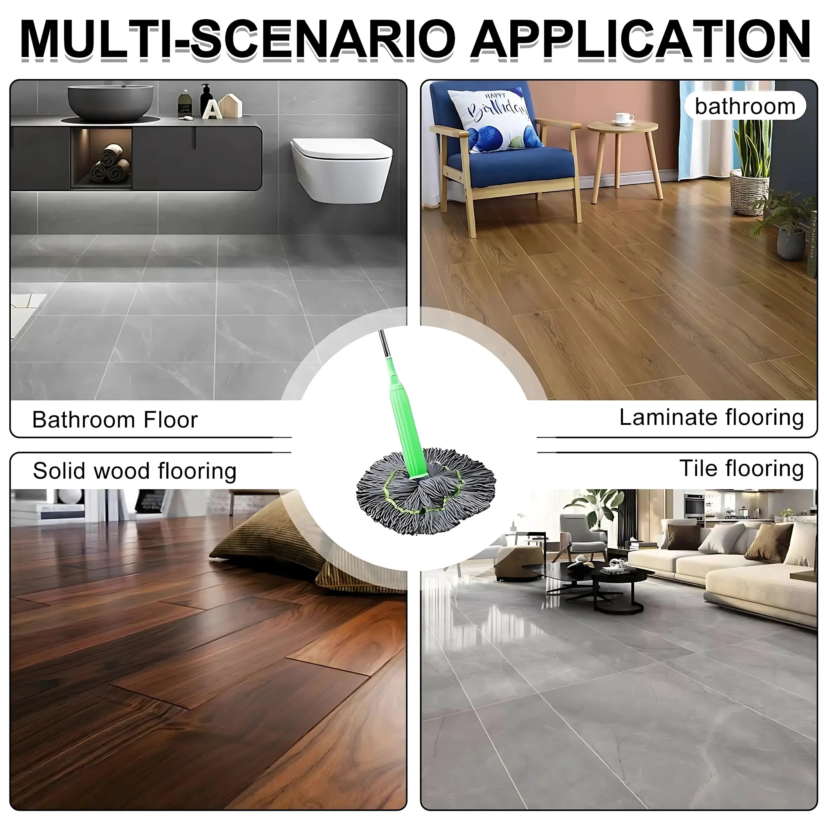 SwiftDry Mop – Clean and Dry in One Swipe