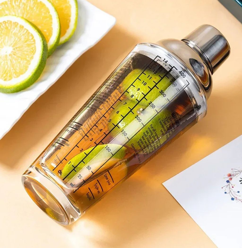 14oz Glass Cocktail Shaker - Mix Like a Pro