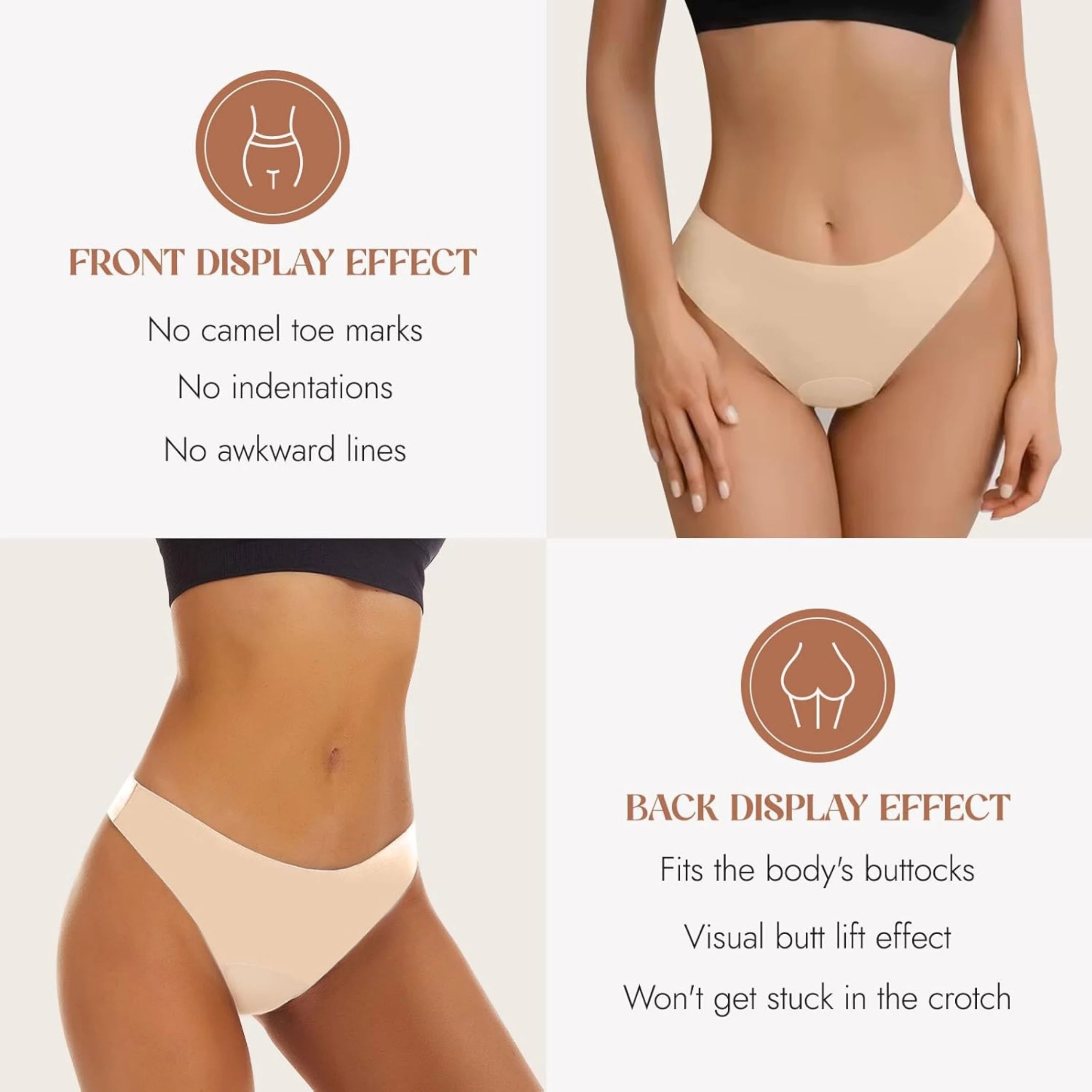 SecretGlam – Invisible Camel Toe Proof Panties for a Smooth, Confident Look