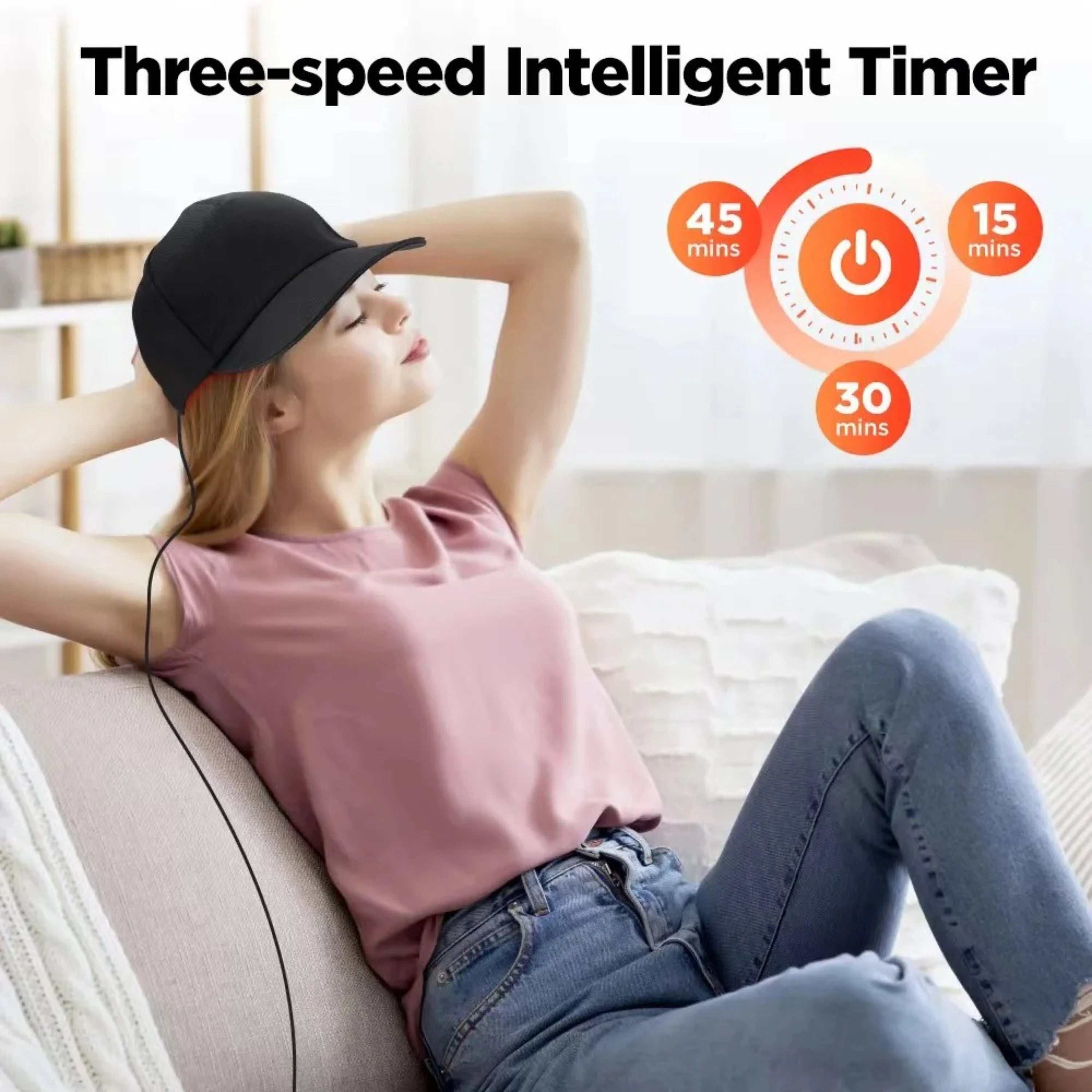 GrowGlow – Red Light Therapy Cap for Hair Regrowth