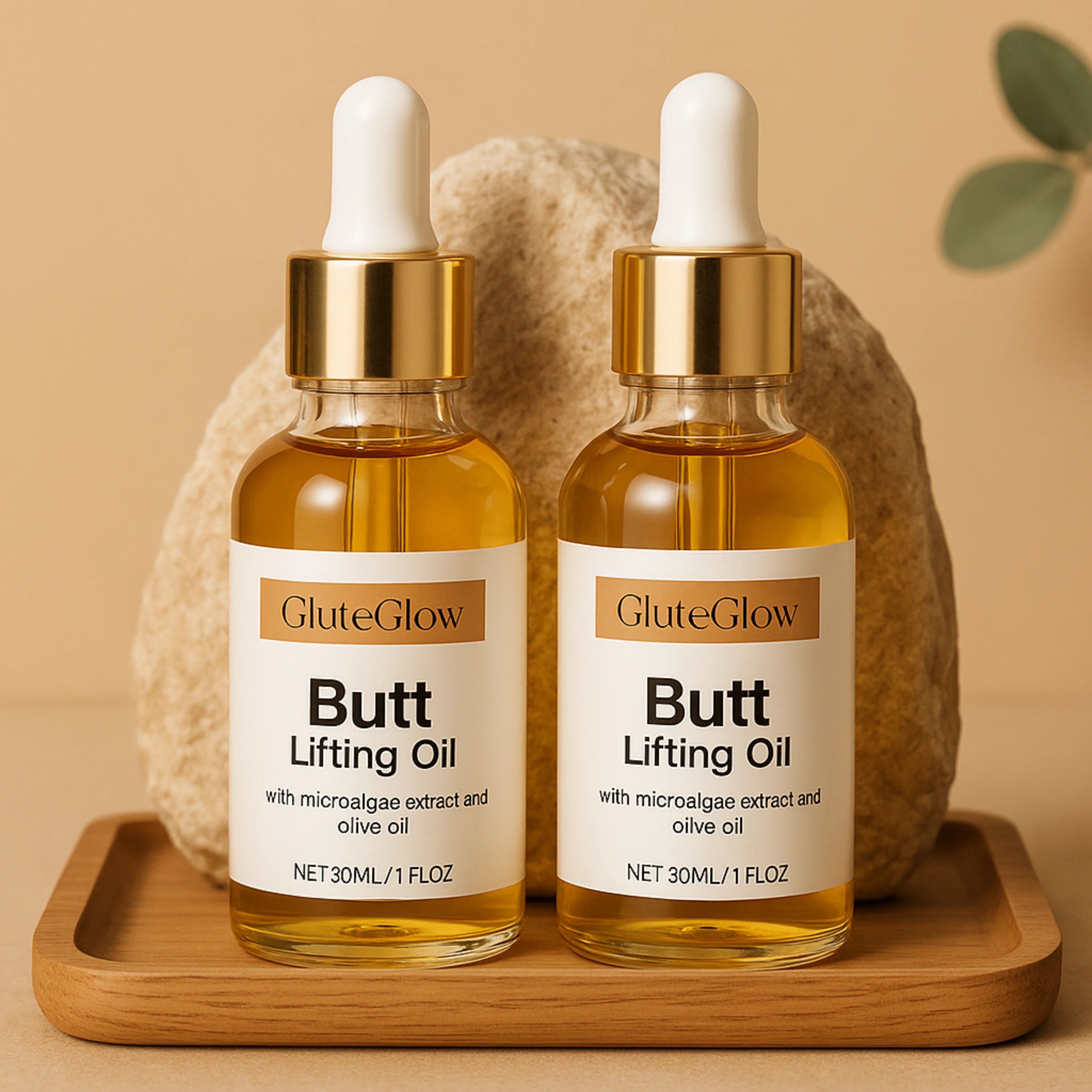GluteGlow – The Curve-Enhancing Oil for a Fuller, Firmer Booty