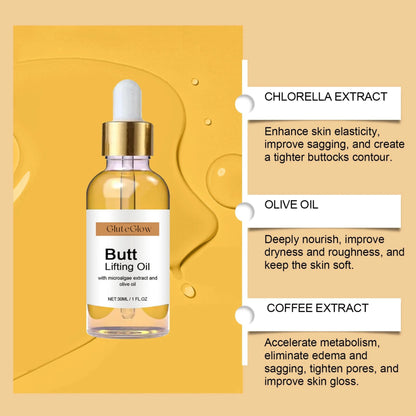GluteGlow – The Curve-Enhancing Oil for a Fuller, Firmer Booty
