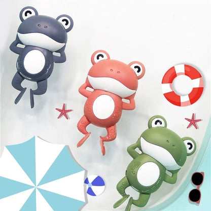 HopSplash – Cute Wind-Up Frog Bath Toy for Babies & Kids