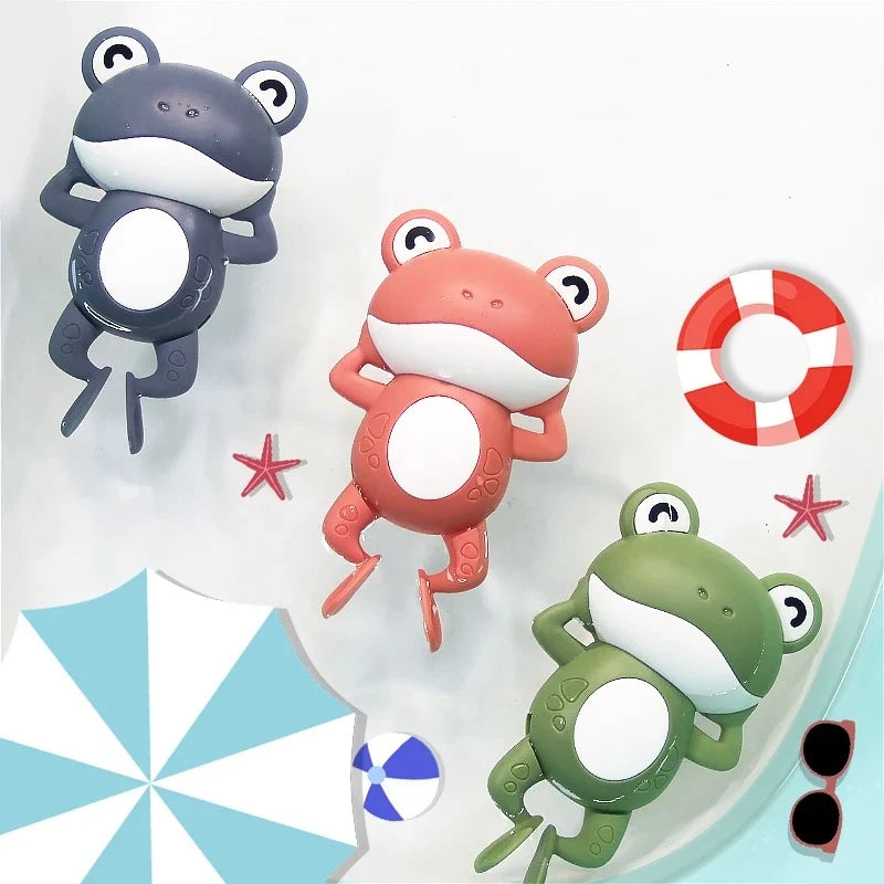 HopSplash – Cute Wind-Up Frog Bath Toy for Babies & Kids