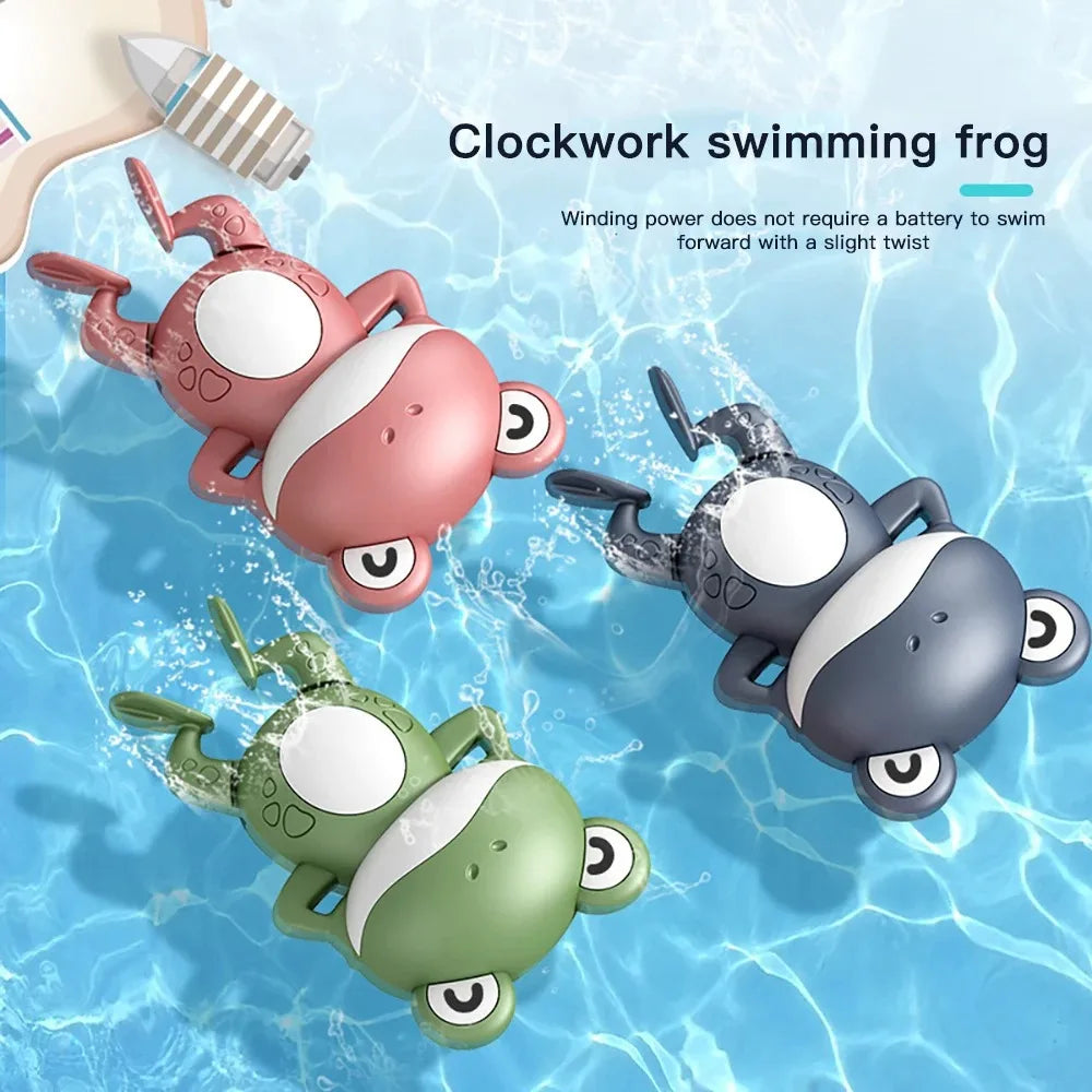 HopSplash – Cute Wind-Up Frog Bath Toy for Babies & Kids