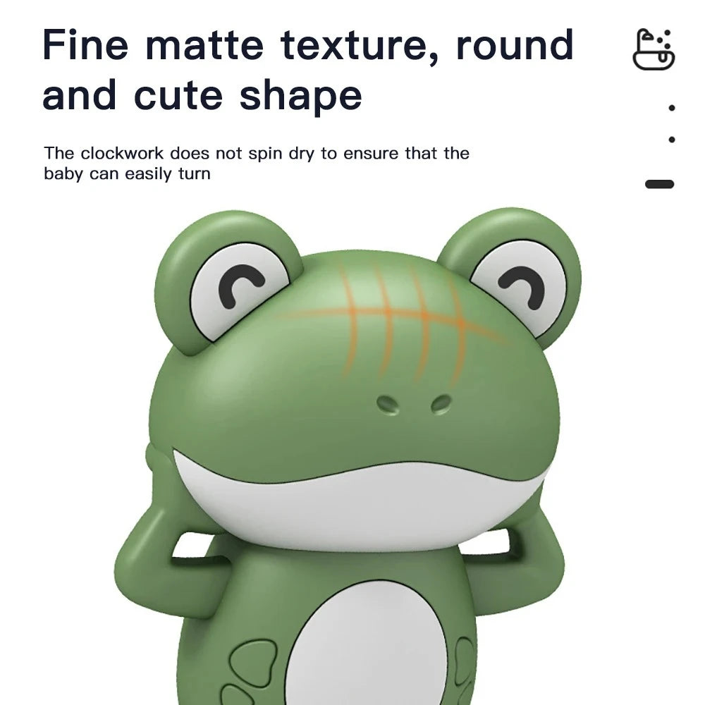HopSplash – Cute Wind-Up Frog Bath Toy for Babies & Kids