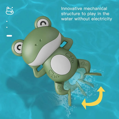 HopSplash – Cute Wind-Up Frog Bath Toy for Babies & Kids