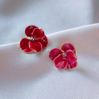 BellaBloom – Vintage Orchid Earrings with French Elegance