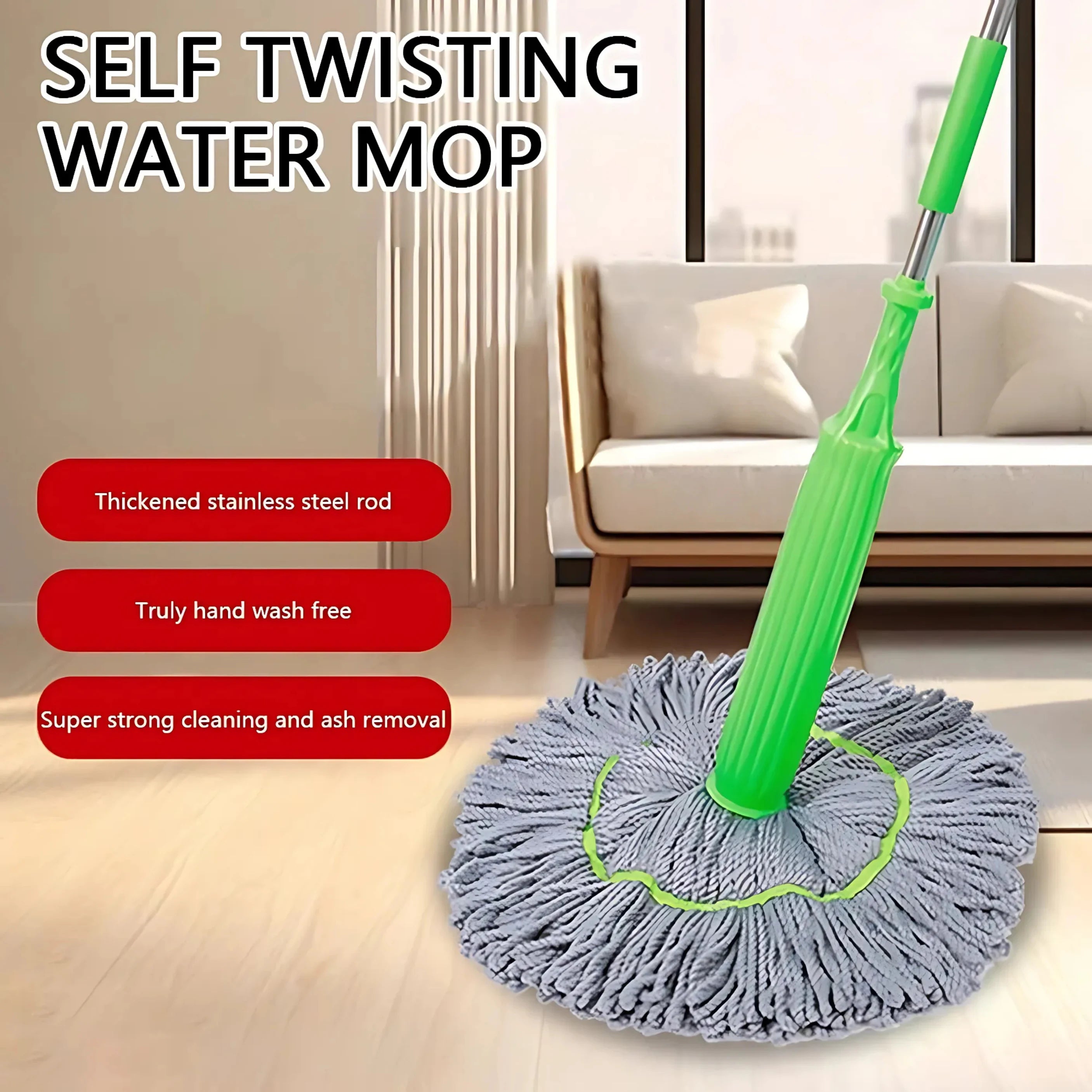 SwiftDry Mop – Clean and Dry in One Swipe