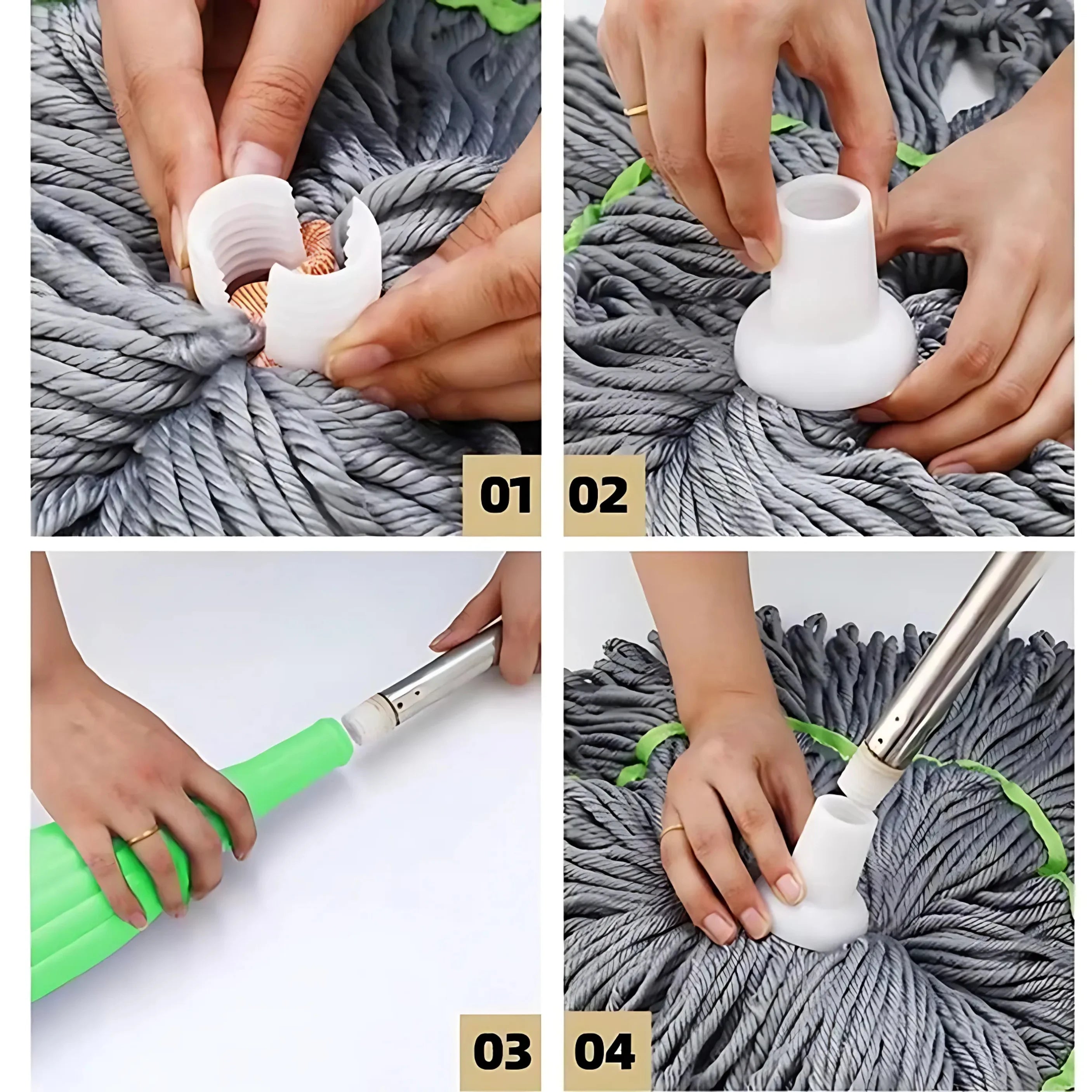 SwiftDry Mop – Clean and Dry in One Swipe